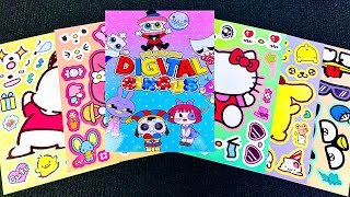 [ToyASMR] Decorate with Sticker Book🥳 LET’S DRESS UP 🎭 The Amazing DIGITAL CIRCUS #paperdiy #pomni