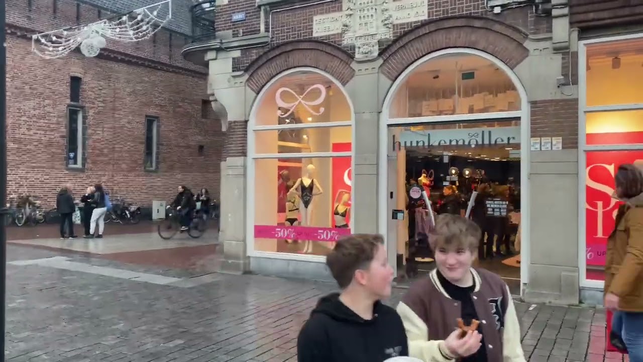 Walking on streets Den Bosch Netherlands | walking street Den Bosch Netherlands