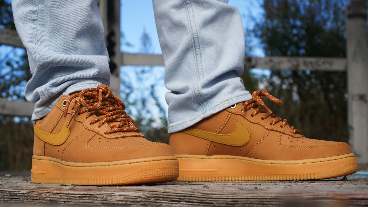 NIKE AIR FORCE 1 07 "FLAX" REVIEW + ON FEET - YouTube