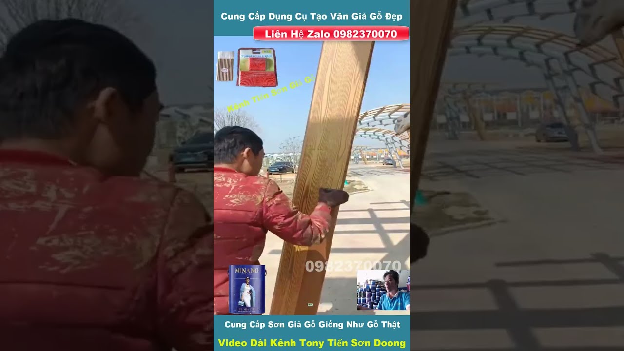 Dụng Cụ Tạo Vân Gỗ Trên Sắt , Sơn Giả Gỗ MINANO (P128)... - youtube