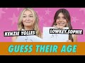 Kenzie Yolles vs. Lowkey.Sophie - Guess Their Age