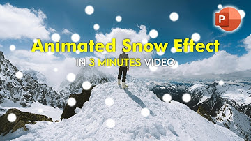 Create Moving Snow Animation in PowerPoint - EASY PowerPoint