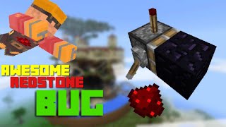 BEST and Most useful Redstone BUG!!!!!! In Minecraft PE/bedrock edition