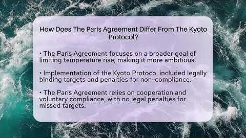 How Does The Paris Agreement Differ From The Kyoto Protocol? - Weather Watchdog