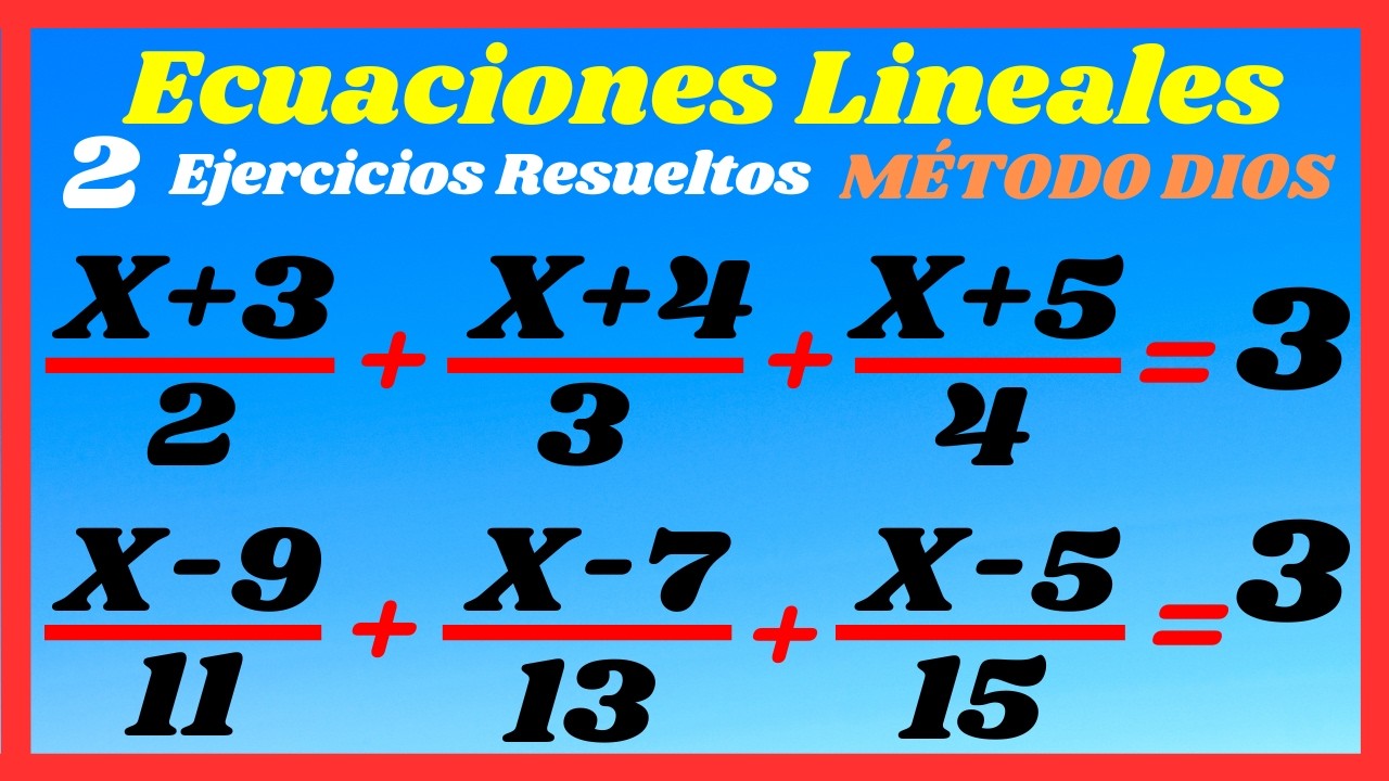 Cómo Resolver ECUACIONES DE PRIMER GRADO CON FRACCIONES 2026✅✅Ecuaciones Lineales Cómo Resolver
