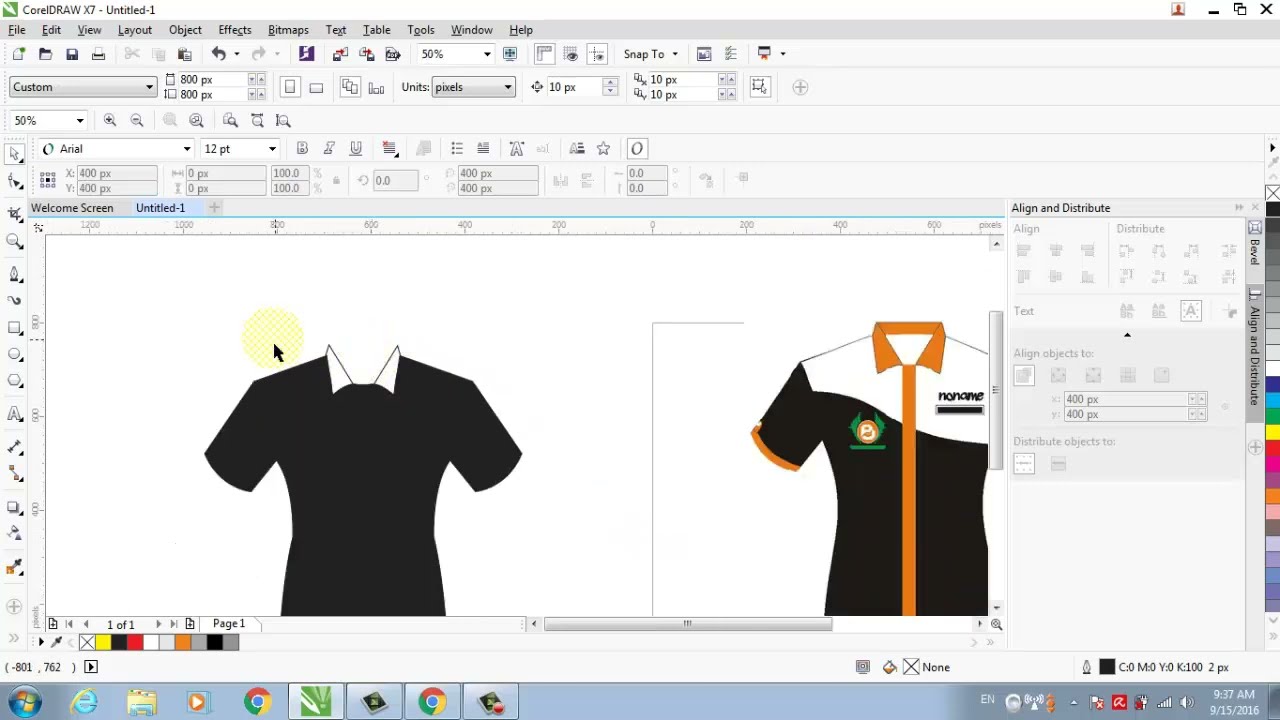 6 Cara  Membuat  Desain Baju  Kemeja Wanita di CorelDRAW X7 