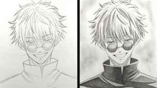 How to Draw Gojo Satoru - Jujutsu Kaisen | easy anime drawing