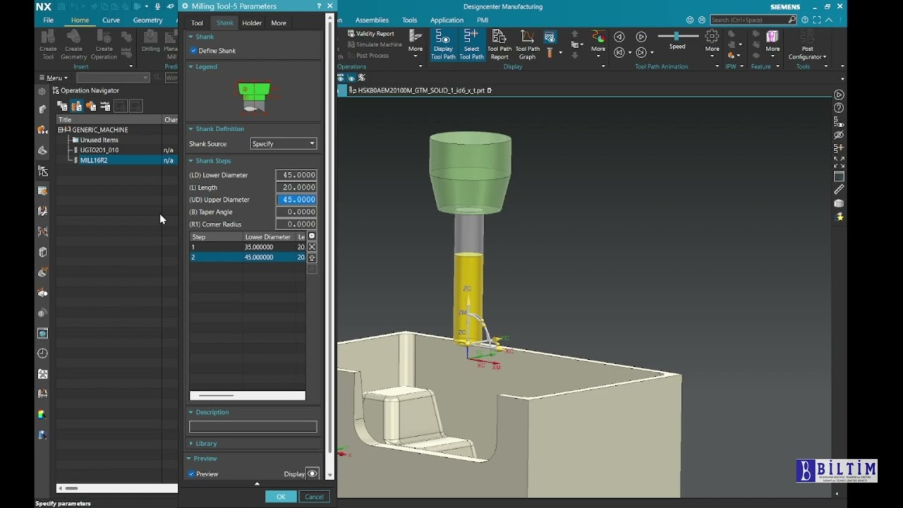 Siemens NX Temel Cam Eğitimi Create Tool
