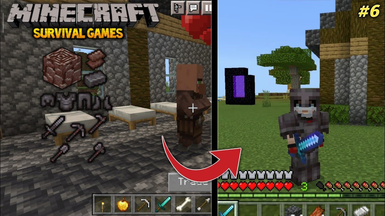 I'm make Fully netherite armor in Minecraft survival servers - ep 6 ...