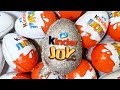 SILVER 300 Colored Glitter Kinder Surprise Satisfying Toys Opening A Lot Of Kinder joy ASMR