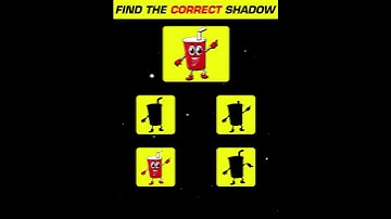 Guess The Correct Shadow ! | Test Your Eyes | #shorts #paheliyan #viral