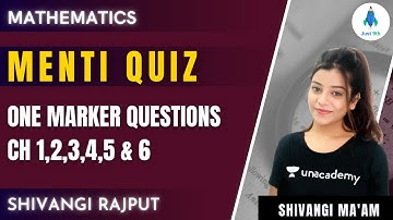 Menti Quiz | One Marker Questions | Ch 1,2,3,4,5 & 6  | Just 9th | Shivangi Rajput