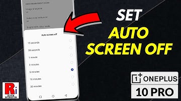 How to Set Auto Screen Off Time in OnePlus 10 Pro