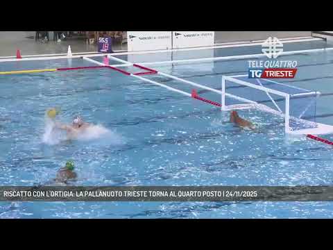RISCATTO CON L'ORTIGIA: LA PALLANUOTO TRIESTE TORNA AL QUARTO POSTO | 24/11/2025