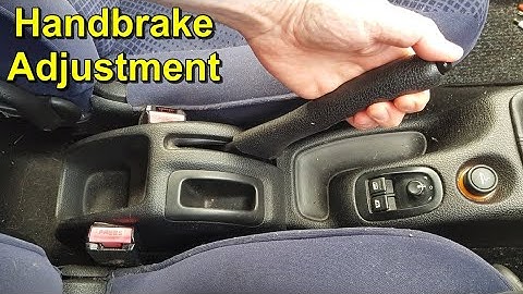 Handbrake Adjustment - Peugeot 206