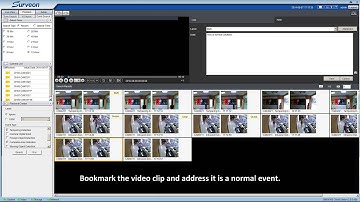 Surveon VMS Feature - High Performance Event Search Playback