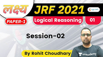 11:00 AM - Lakshya JRF June 2021 | Logical Reasoning by Rohit Choudhary | Session-02