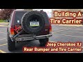 Building a JEEP XJ Rear bumper Tire Carrier