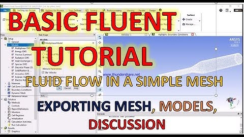 SIMULATION(Part-3) : Basic Ansys Fluent Tutorial on Fluid flow in a Given Mesh