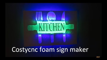 Foam sign cutter cnc costycnc
