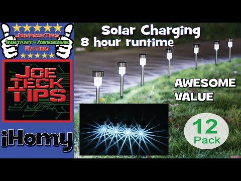 Sunnest 12Pack Solar Lights Outdoor | iHomy | Joetecktips Sunnest 12Pack Solar Lights Outdoor | iHomy | Joetecktips