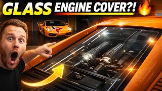 Athlete Statistics Glass Engine Cover Completely Transforms Lamborghini Gallardo