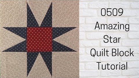 0509 Amazing Star Quilt Block Tutorial | Block of the Day 2023 | Rotary Cutting | AccuQuilt