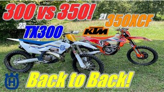 2-Stroke Vs 4-Stroke 2023 Husqvarna Tx300 Vs 2021 Ktm 350Xcf Factory Edition Back To Back