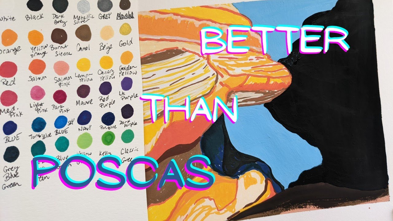 ARE THESE BETTER THAN POSCA PENS? GRABIE ACRYLIC PAINT MARKER REVIEW 