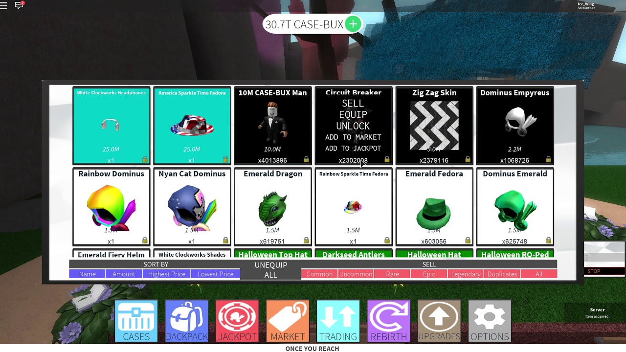 Roblox Case Clicker How I Lost My Staff Uniform Dont Rebirth Blood Moon Tycoon Secret Codes - roblox case clicker black dominust code