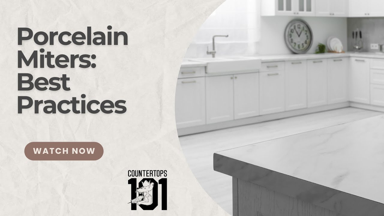 How to Seam Porcelain Miter Edge Countertops Like a Pro | Best Practices with SeamLock Adhesive