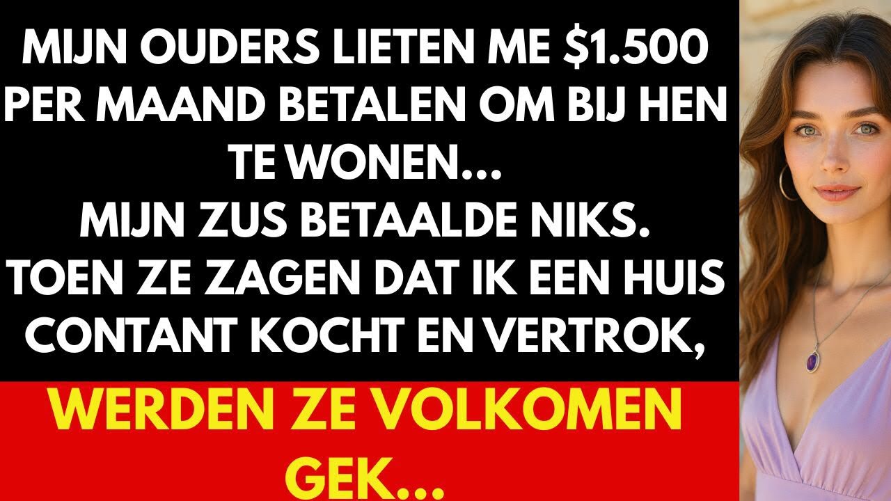 Mijn ouders vroegen mij huur, mijn zus woonde gratis — toen kocht ik een huis contant.