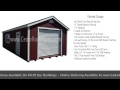 Painted Garage Storage Building Painted Garage Storage Building