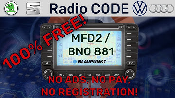 How to Decode VWZ1Z7 Radio Code NAVI MFD2 MFD BNO 881 FIS algo navigation 24c32