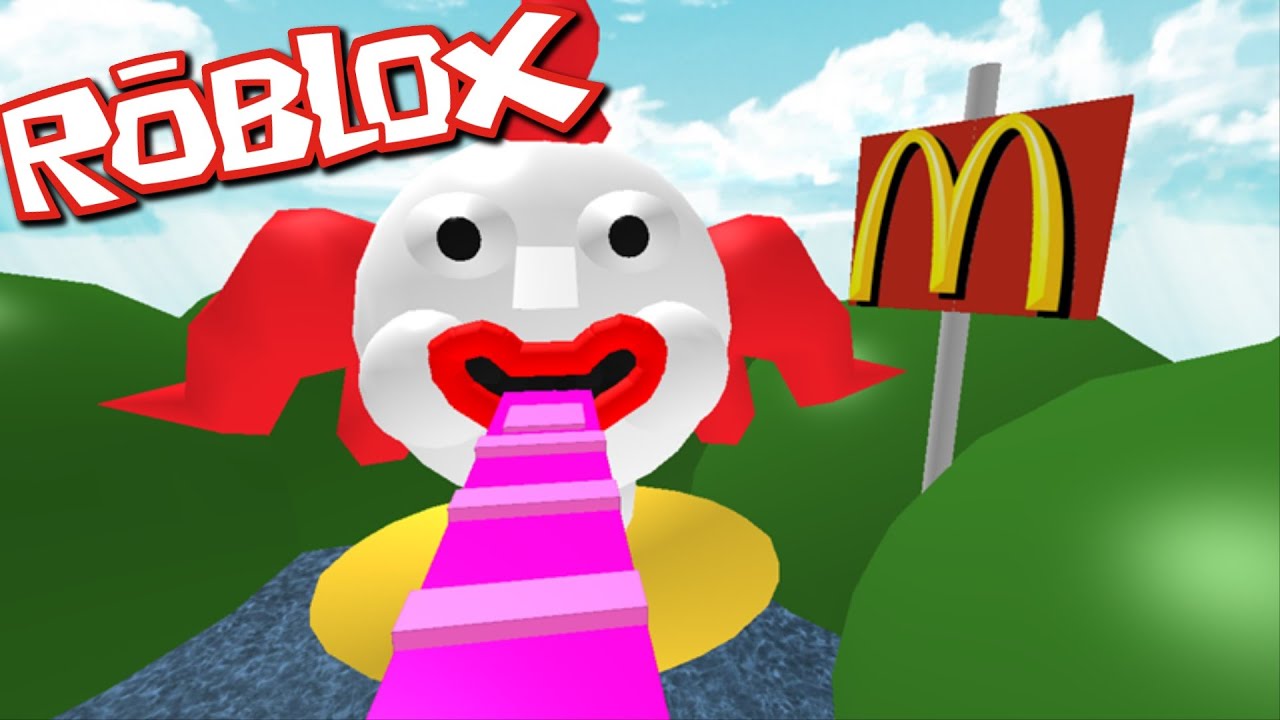 Roblox Mcdonalds Obby First To Reach The Clown Face Youtube - dantdm roblox obbys escaping mcdonalds