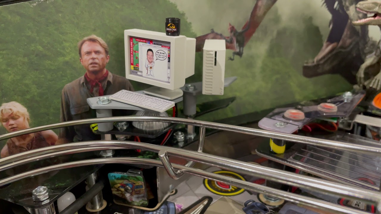 Jurassic Park Nedry Computer Nedry's Computer Mod for Jurassic Park (Stern) - YouTube