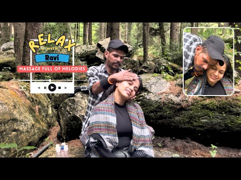 ASMR - Ravi Sings During The Massage | Head & Shoulder Massage By Ravi In Kasol #indianbarber