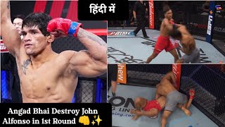 Angad Bisht vs John Almanza fight - road to UFC India - Destroyed in just under 3 minutes 🔥🔥🔥