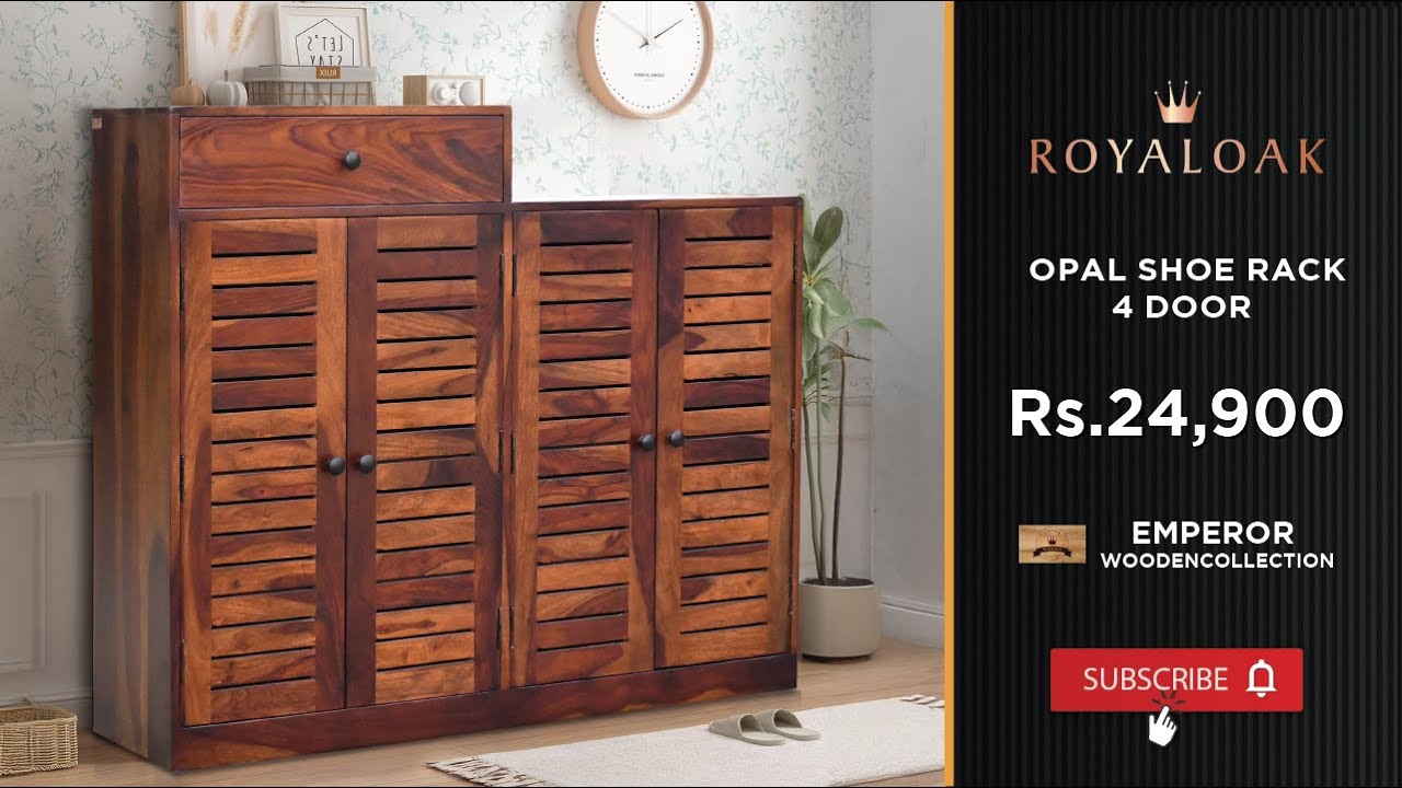 Opal Rack Royalaok | Opal Shoe Rack 4 Door - YouTube