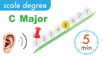 2025 Music Ear Training Exercise, C Major scale degree for beginners
