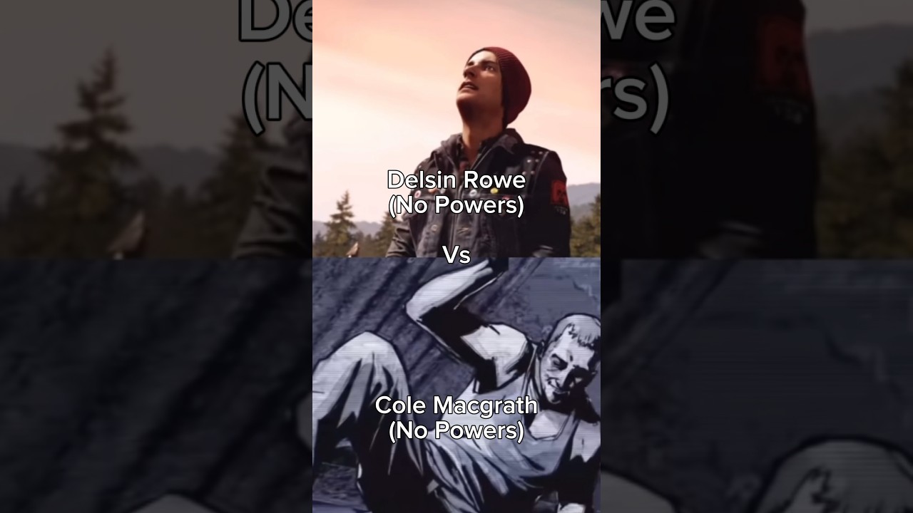 Delsin Rowe vs Cole Macgrath (No Powers and Reggie Rowe vs Zeke Dunbar 