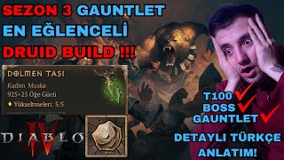 En Eğlenceli Druid Buildi Shred Boulder - Gauntlet Build Diablo 4 Sezon 3 Türkçe Rehber