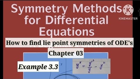 How to find lie point symmetries of ODE