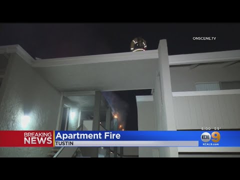 2 Injured In Tustin Apartment Building Fire