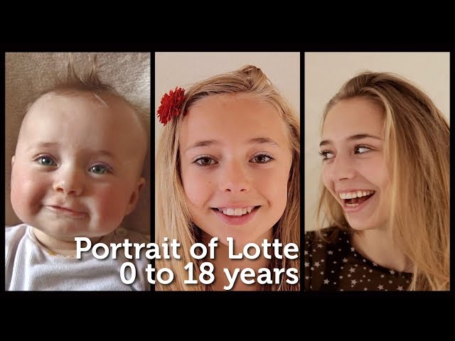 Portrait of Lotte 0 to 18 years
