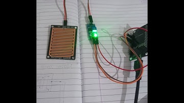 Rain drop sensor with Nodemcu