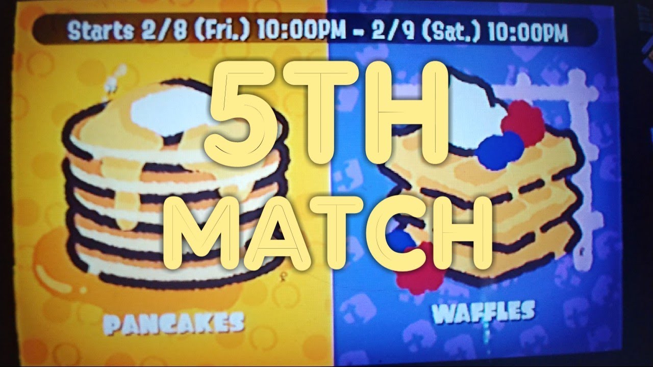/) 5th match of Waffles Vs. Pancakes Splatfest for Splatoon 2 on