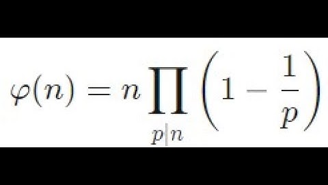 Arithmetic Functions Part 2: Definitions and the Euler Totient
