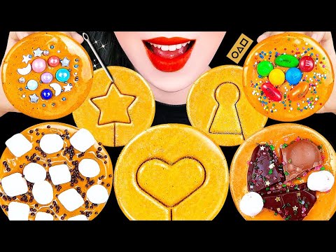 ASMR SQUID <strong>GAME</strong> DALGONA 오징어게임 달고나 먹방 DALGONA CHALLENGE <strong>RECIPE</strong> EATING SOUNDS DESSERTS MUKBANG