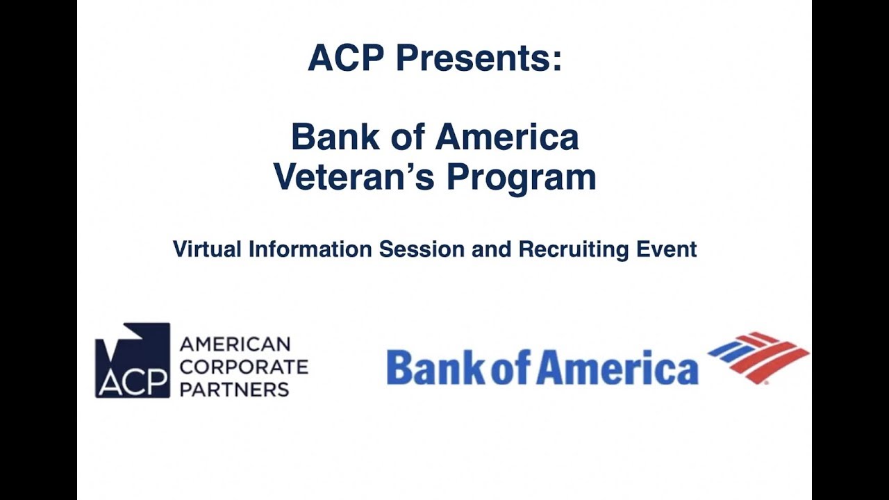 Bank of America Virtual Information Session and Recruiting Event - YouTube
